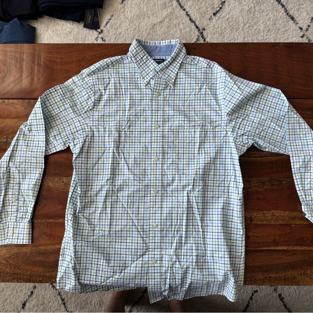 Croft & Barrow Blue and White Checkered Shirt